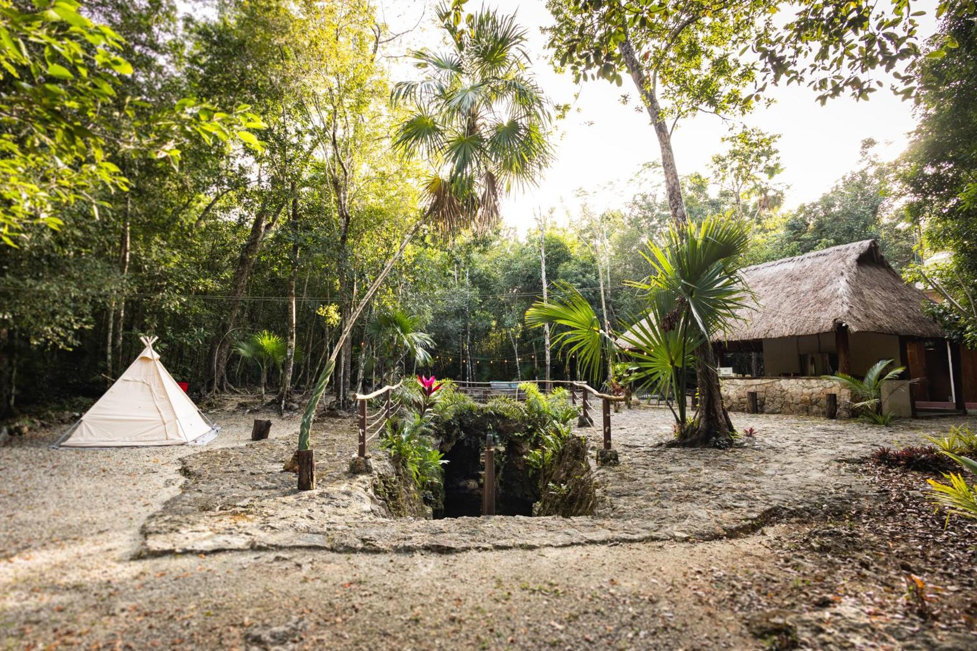 Cheel Lodge & Camping Puerto Morelos Exterior foto